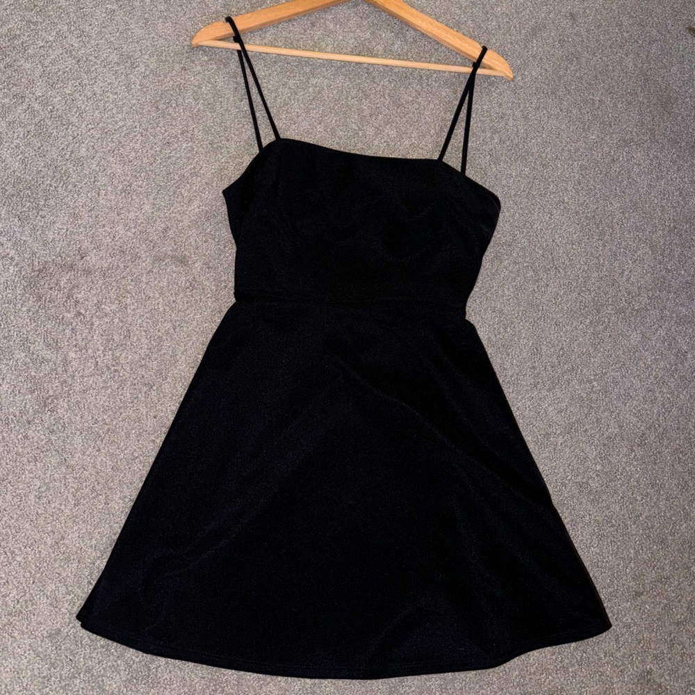 Urban Outfitters Black tie back dress